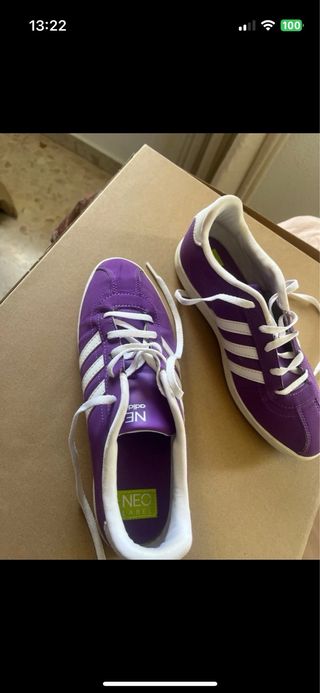 Zapatillas Adidas Neo Moradas Talla 40