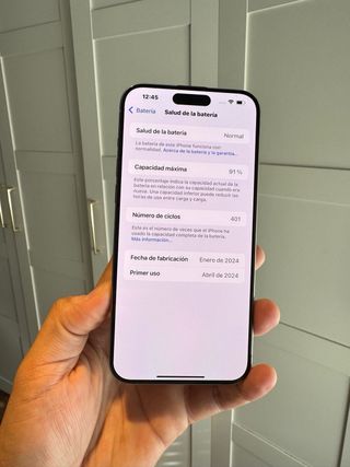 iPhone 15 Pro Max 91% Titanio natural 256gb