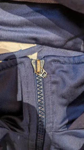 Chaqueta Adidas Azul y Gris con Capucha