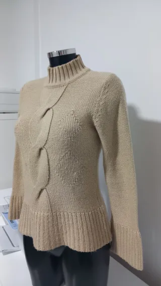 Maglioncino donna beige