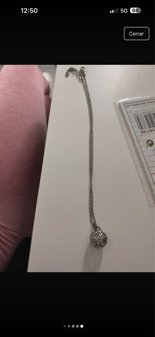 Colgante Plata Lotus con Cadena