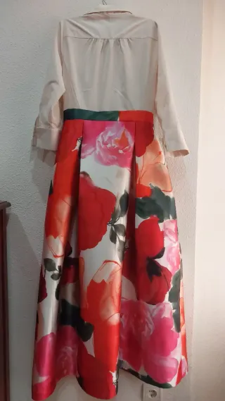 Vestido largo fiesta floral Talla M