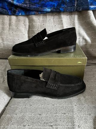 Zapatos Longchamp ante negro sin estrenar