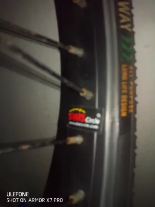 Llanta BMX Delantera Eje Ancho Negra