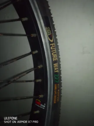 Llanta BMX Delantera Eje Ancho Negra