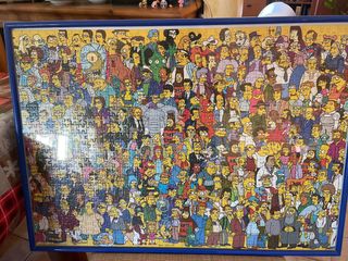 Puzzle Los Simpson 1000 piezas con marco