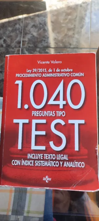 Test Ley 39/2015 1040 Preguntas Vicente Valera
