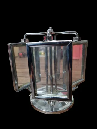 Porta-fotos moldura rotativo vintage Art Déco