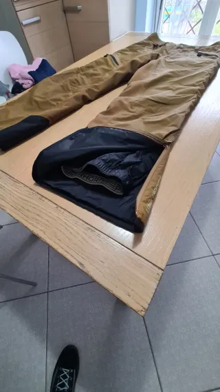 Pantaloni sci uomo taglia L marrone