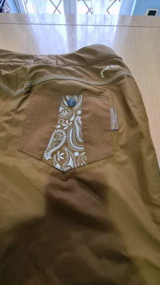 Pantaloni sci uomo taglia L marrone