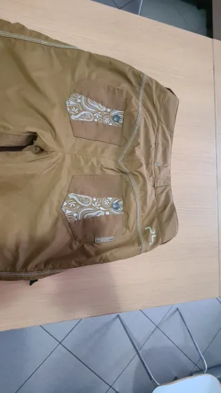 Pantaloni sci uomo taglia L marrone