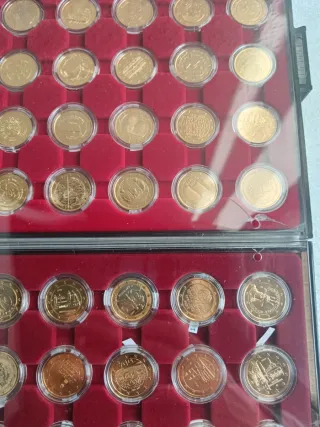 2 Euros Bañados en Oro Varios Años