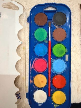 Conjunto de Material de desenho e pintura