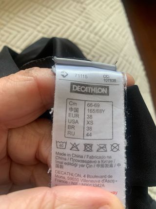 Leggings negros Decathlon running mujer