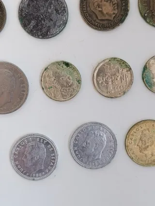 Lote 30 monedas antiguas de España
