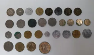 Lote 30 monedas antiguas de España