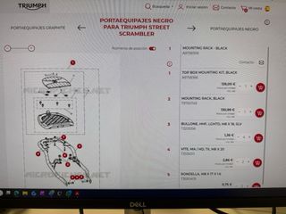Portaequipajes Triumph Street Scrambler