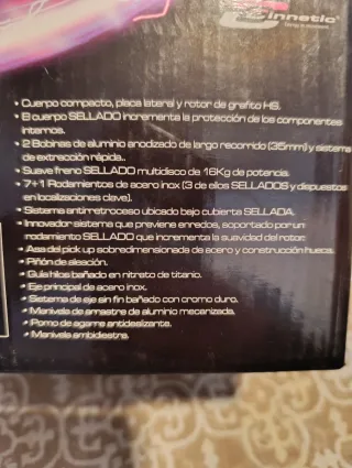 Carrete Cinnetic Cyclone Black XP 7000 HSG. NUEVO.
