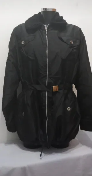 Giacca donna nera con pelliccia