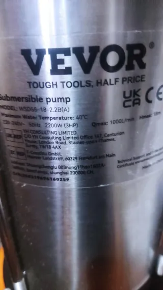 Bomba de achique sumergible