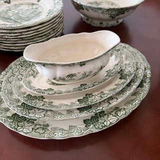 Vajilla La Cartuja Sevilla Uva Verde completa