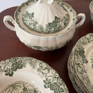 Vajilla La Cartuja Sevilla Uva Verde completa