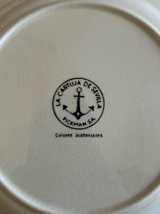 Vajilla La Cartuja Sevilla Uva Verde completa