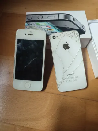 iPhone 4s bianco senza batteria