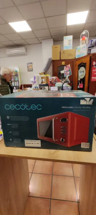 Microondas Cecotec 5110 Retro Rojo