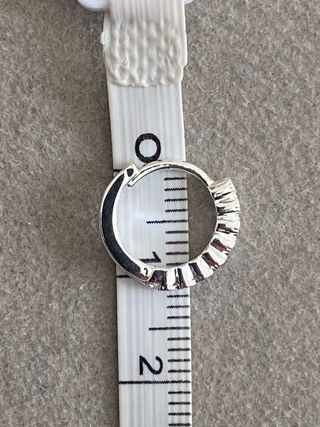 Pendientes Aro Plata con Circonitas