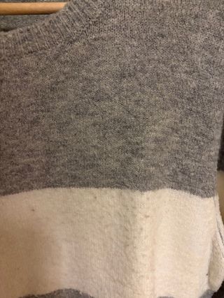 Maglione Bershka grigio e bianco