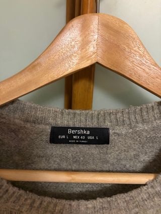 Maglione Bershka grigio e bianco