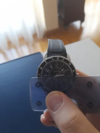 Reloj Chanel Negro y Plateado