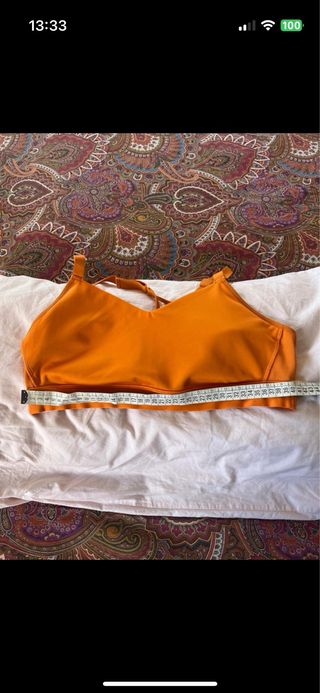 Sujetador deportivo Reebok naranja Talla XL