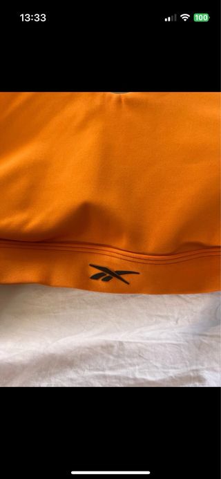 Sujetador deportivo Reebok naranja Talla XL