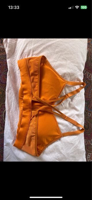 Sujetador deportivo Reebok naranja Talla XL