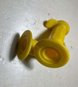 Puños para bicicleta amarillos BMX