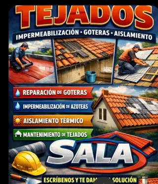 Tejados goteras aislamiento fachadas pintar tejas