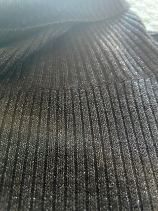 Jersey Zara Negro Hilo Dorado Talla S