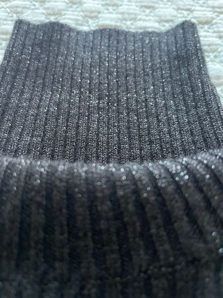 Jersey Zara Negro Hilo Dorado Talla S