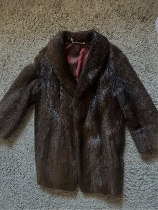 pelliccia vintage marrone