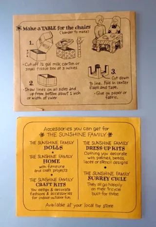 Mattel The Sunshine Family lotto 2 Book vintage