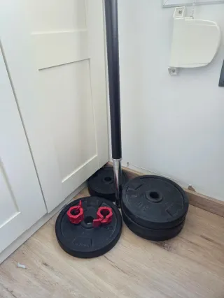 Barra Body Pump con discos