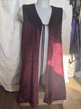 Gilet lungo in ciniglia vintage anni 90