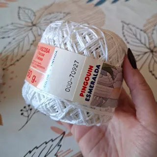 Ovillo Pingouin Esmeralda Cinta Blanco