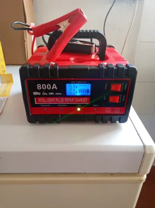 Cargador Batería Coche Camión Barco 800A