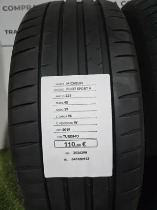 225 45 19 96W MICHELIN PILOT SPORT 4