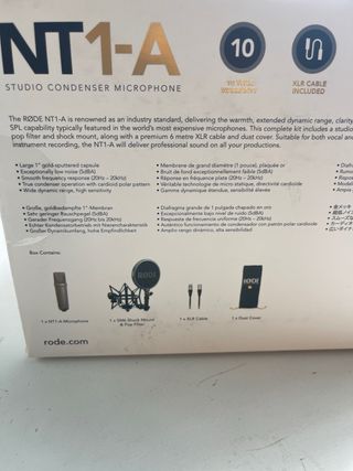 Micrófono RODE NT1-A Studio Condenser