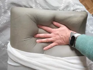 70×35cm Almohada viscoelástica Carbón