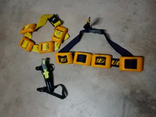 Cinturón de plomo y cuchillo pesca submarina